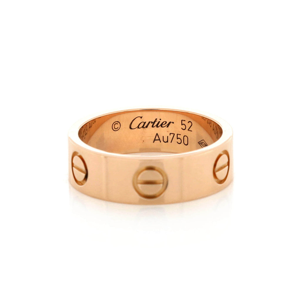 Love Band Ring 18K Rose Gold