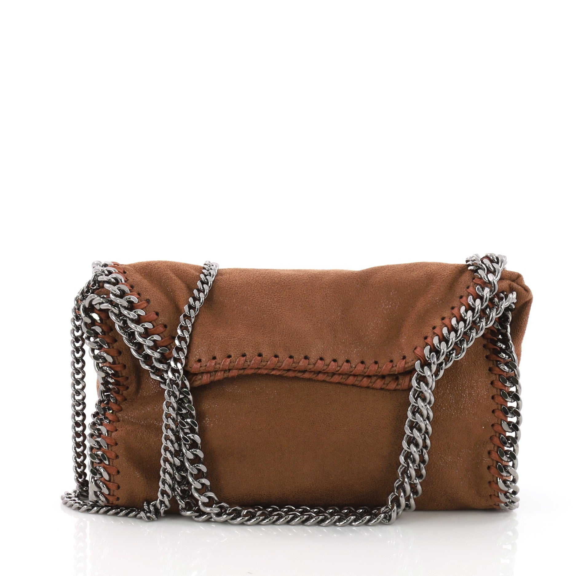 Falabella Fold Over Crossbody Bag Shaggy Deer Mini