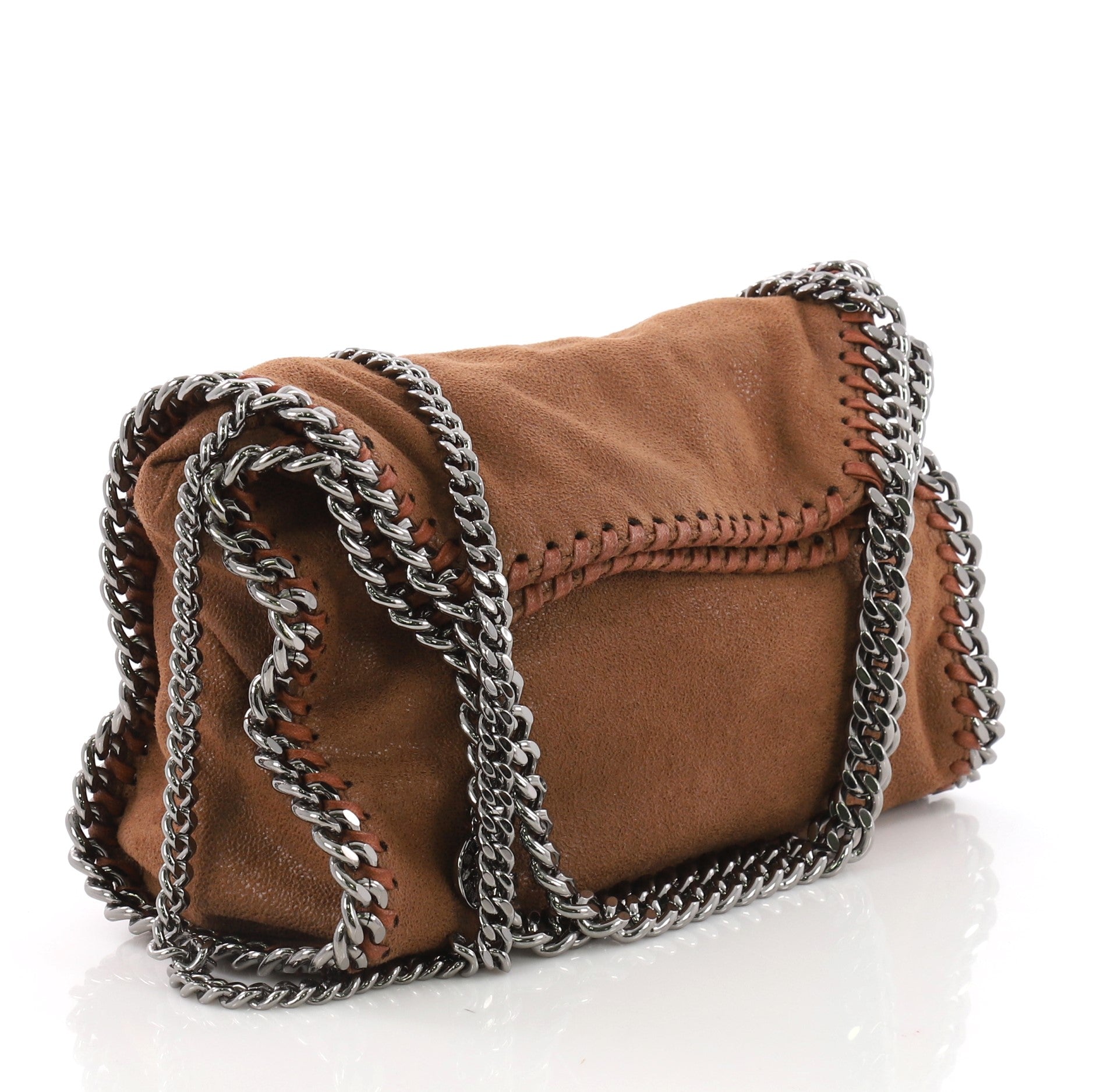 Falabella Fold Over Crossbody Bag Shaggy Deer Mini