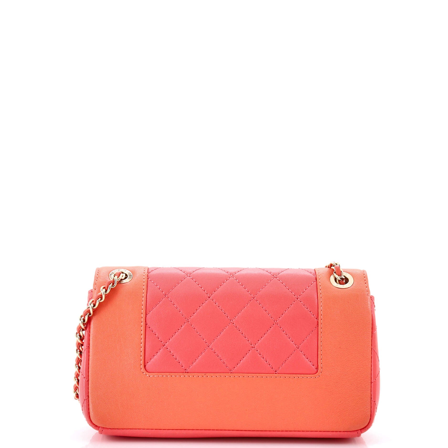 Mademoiselle Vintage Flap Bag Quilted Sheepskin Small