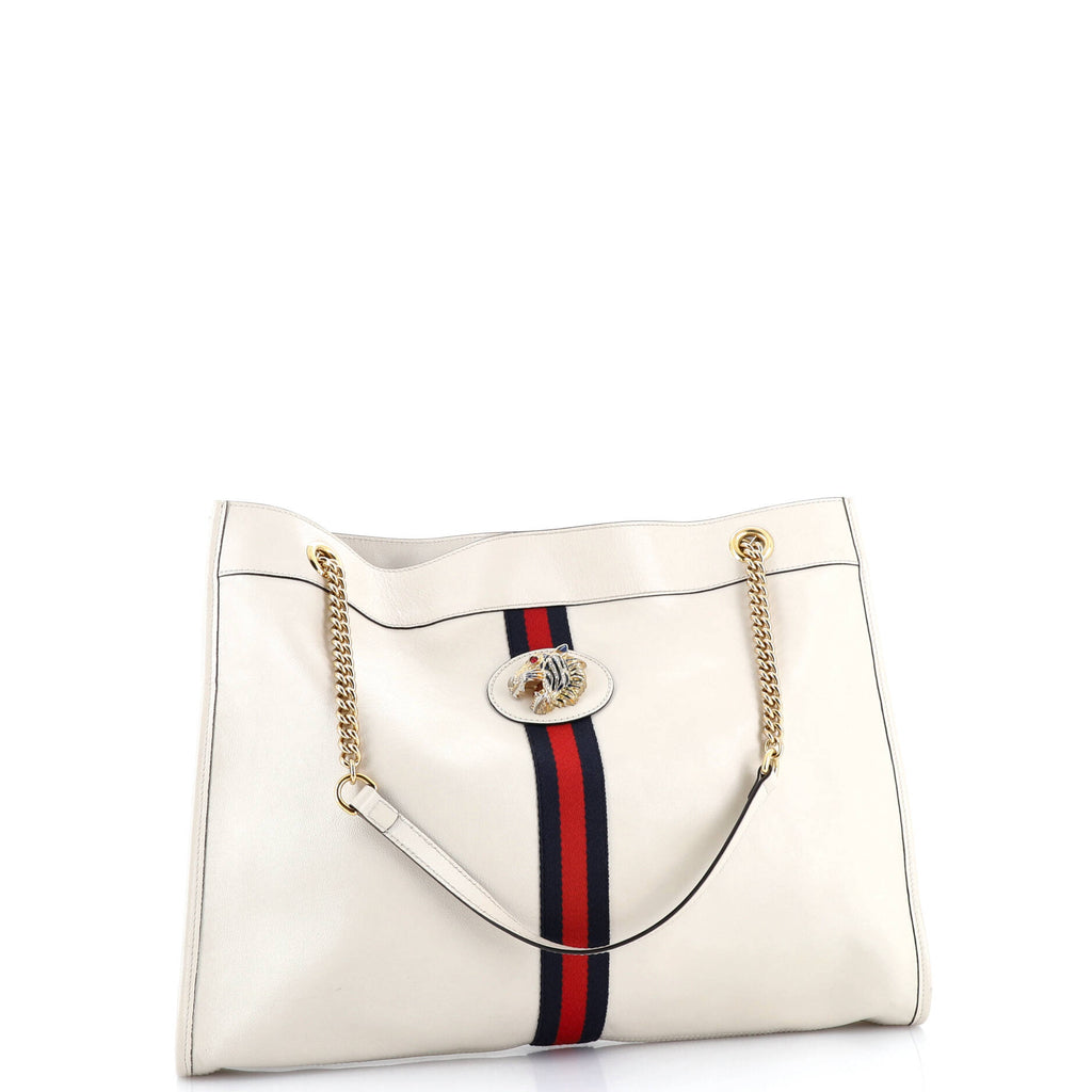 Rajah Chain Tote Leather Large