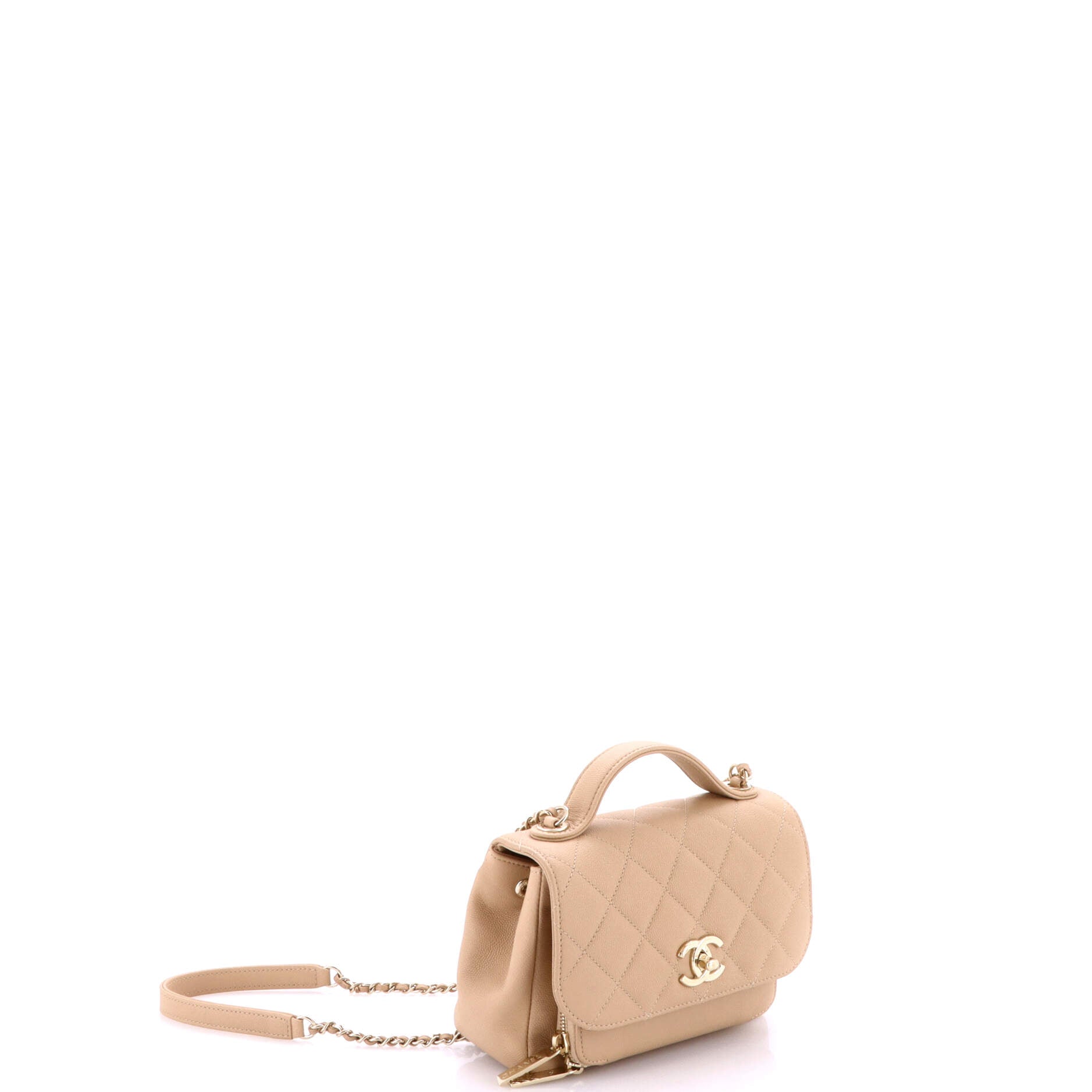 Business Affinity Flap Bag Quilted Caviar Mini