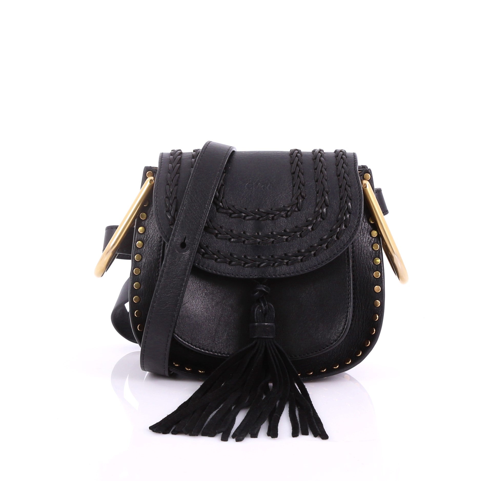 Hudson Handbag Whipstitch Leather Mini