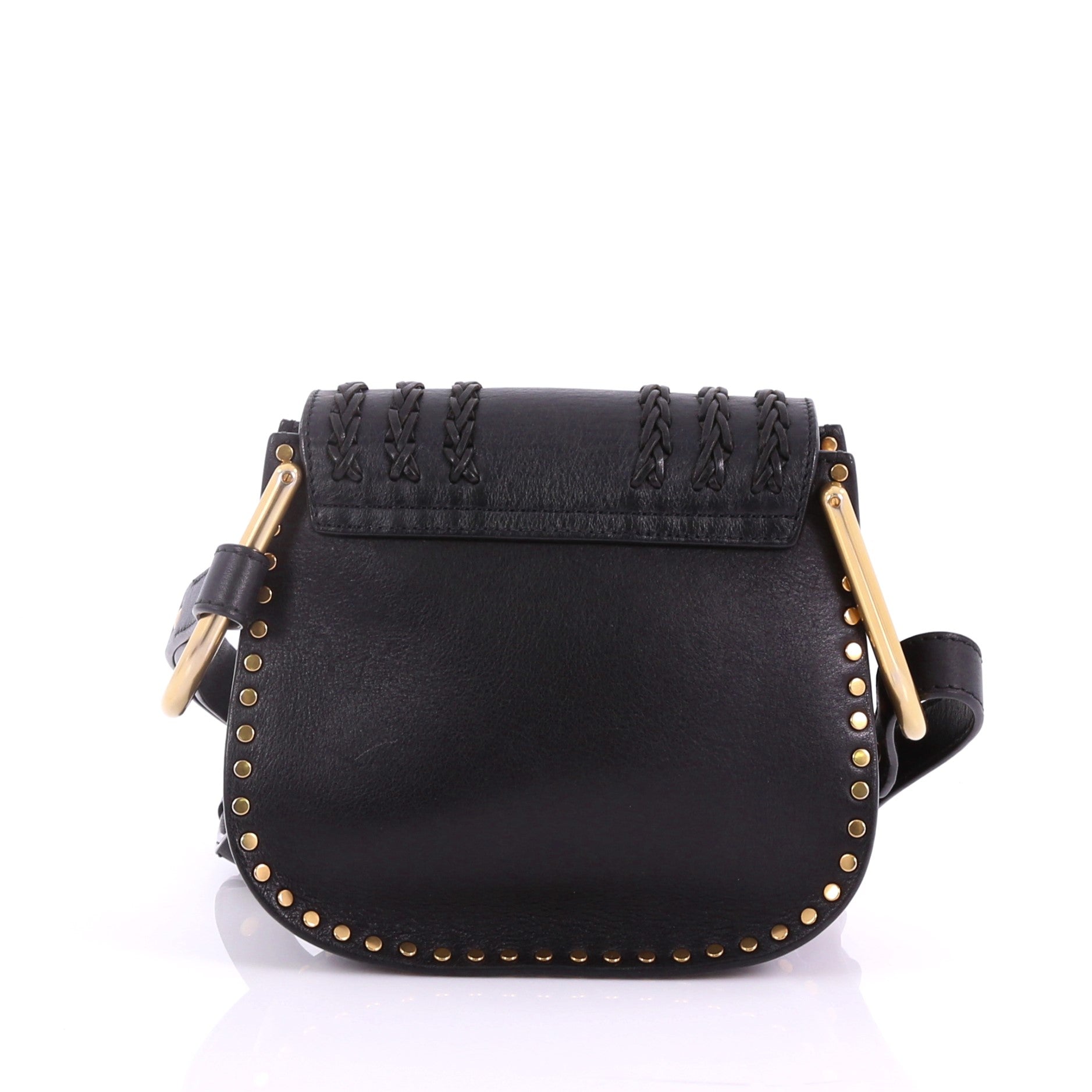 Hudson Handbag Whipstitch Leather Mini