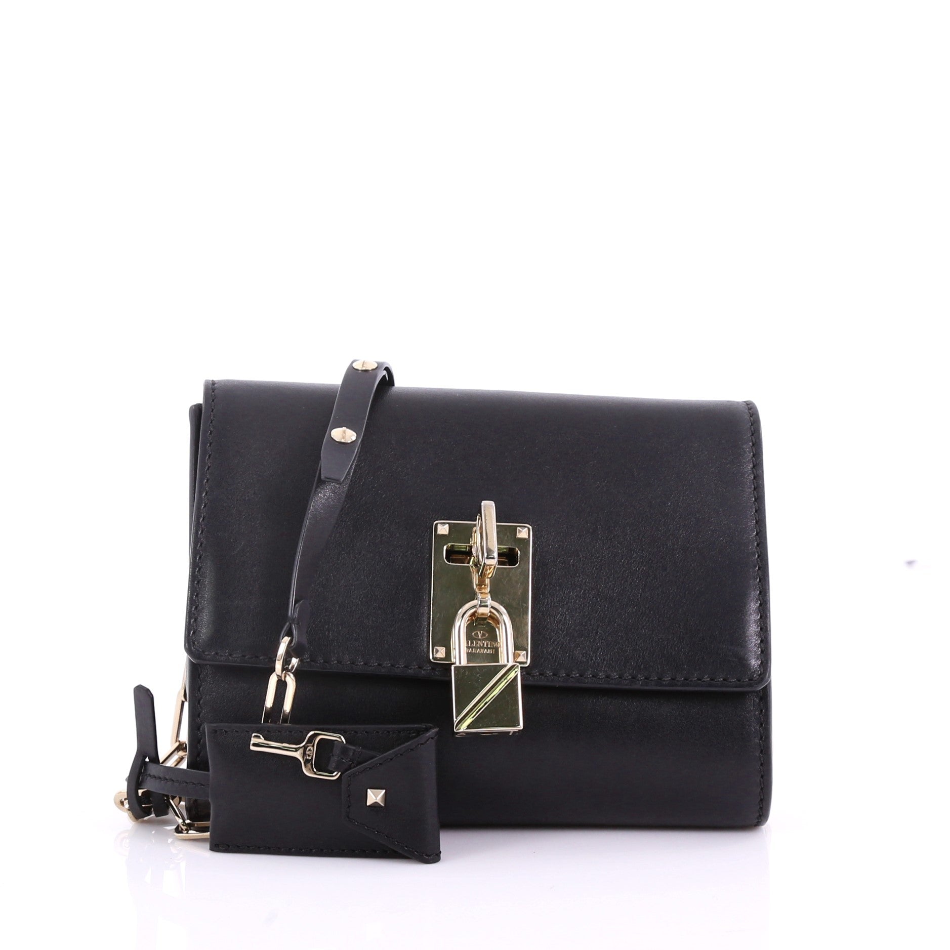 Chain Link Flap Crossbody Leather Mini