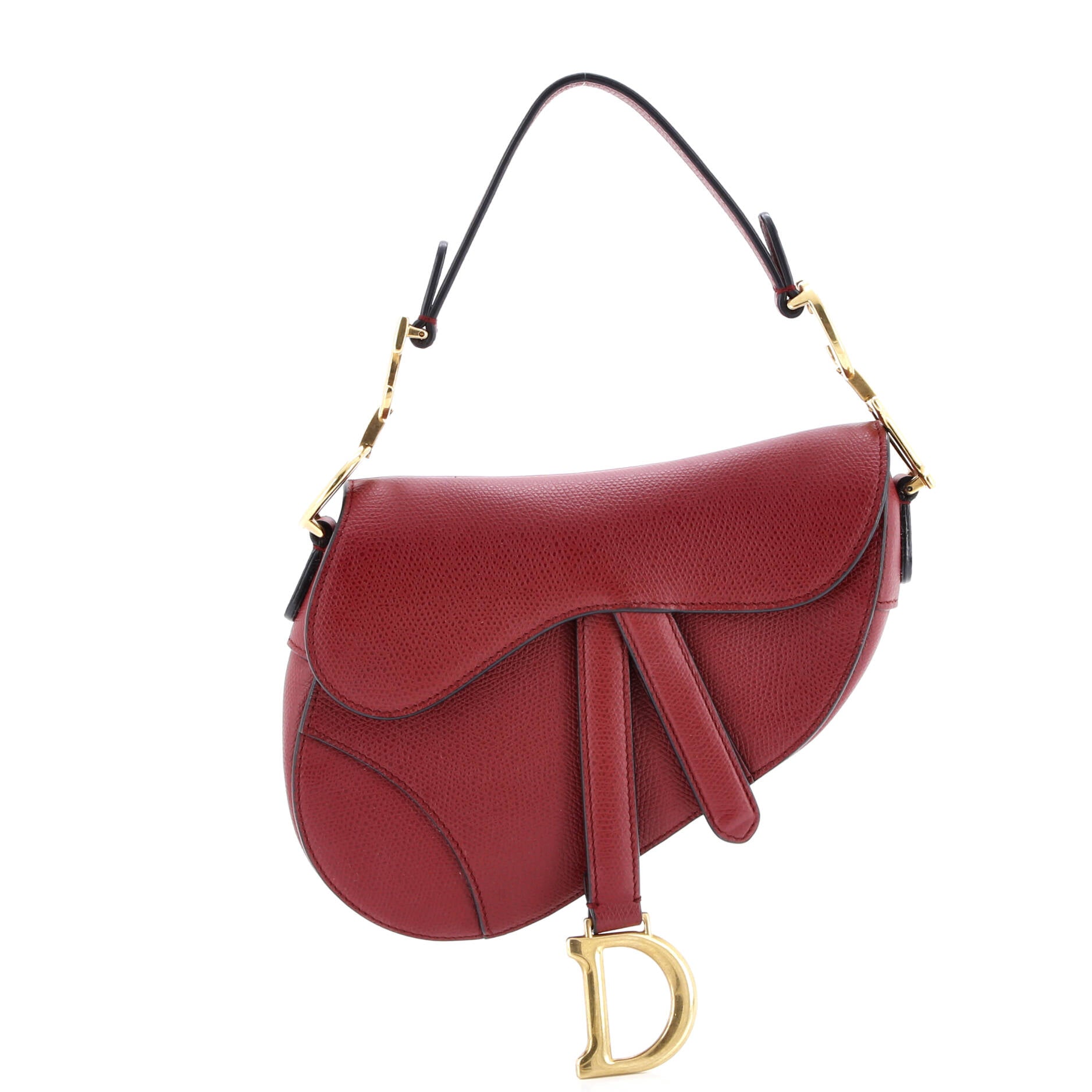 Saddle Handbag Leather Mini
