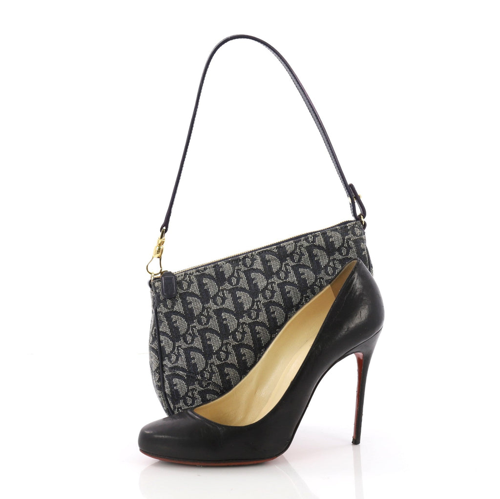 Vintage Saddle Bag Diorissimo Canvas Mini