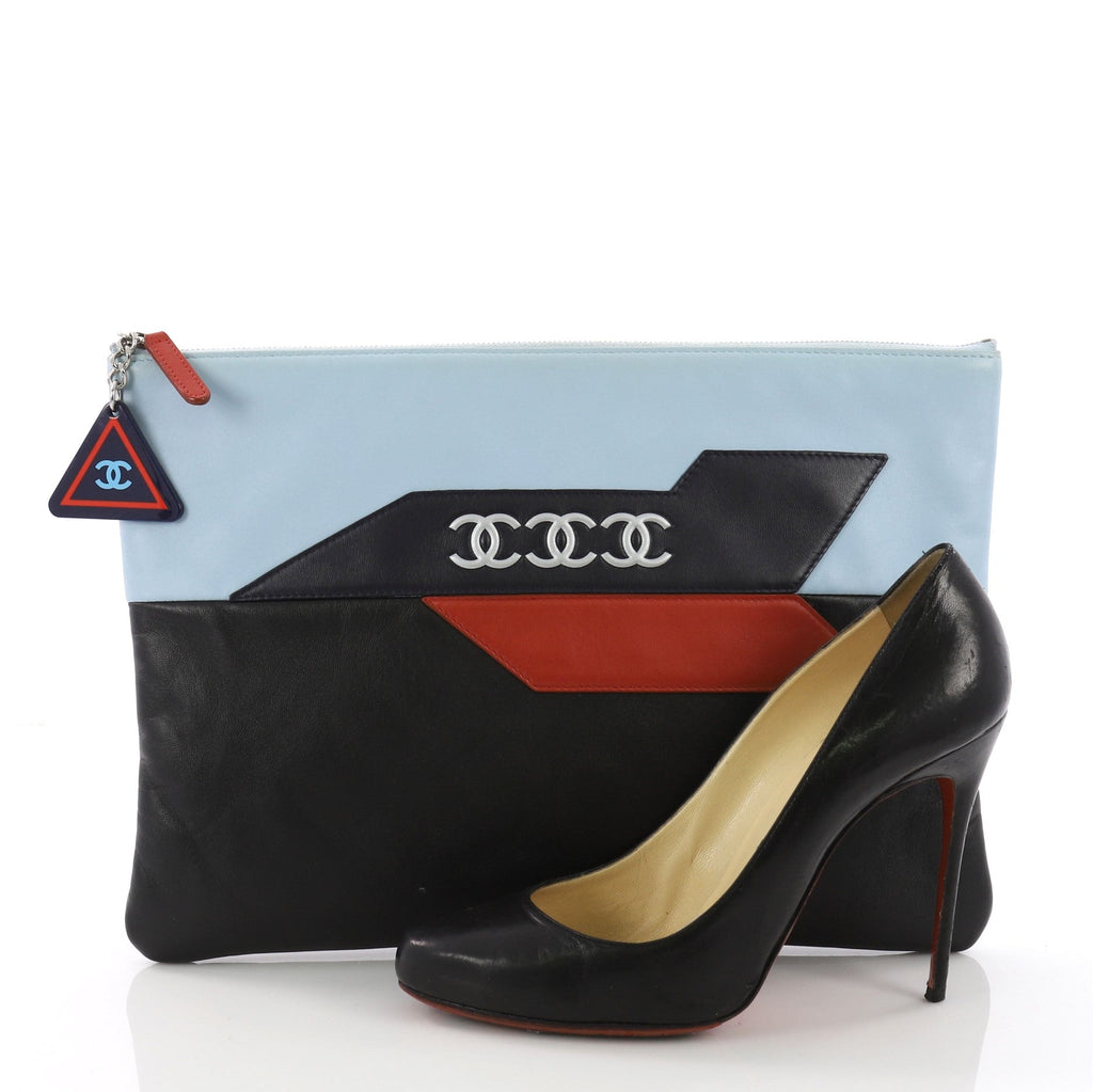 Airlines O Case Clutch Leather Large