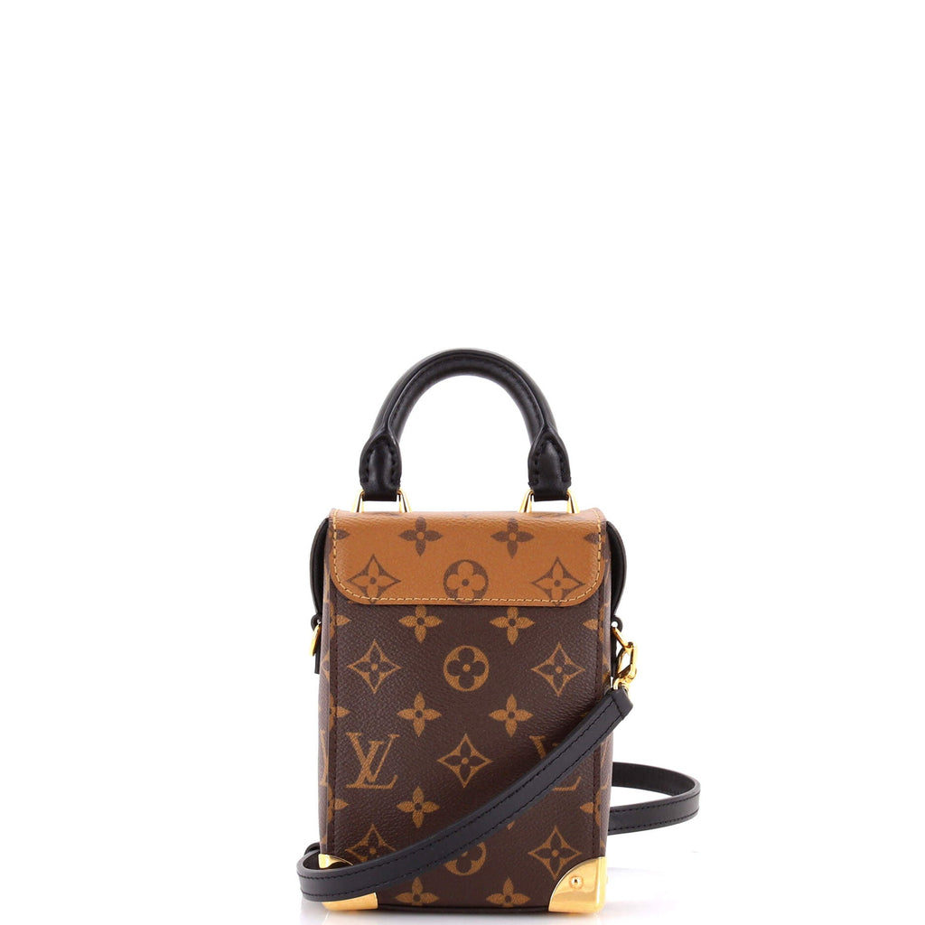 Camera Box NM Handbag Studded Reverse Monogram Canvas