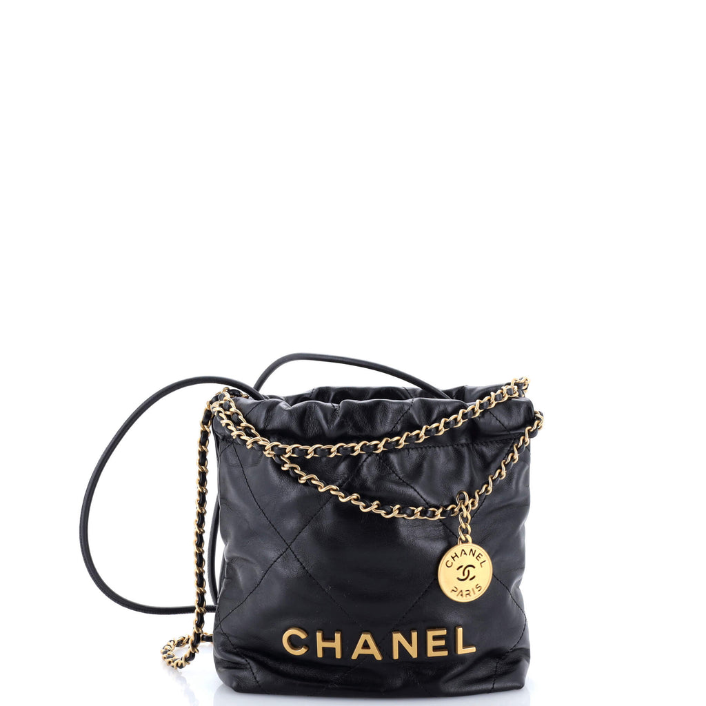 22 Chain Hobo Quilted Calfskin Mini