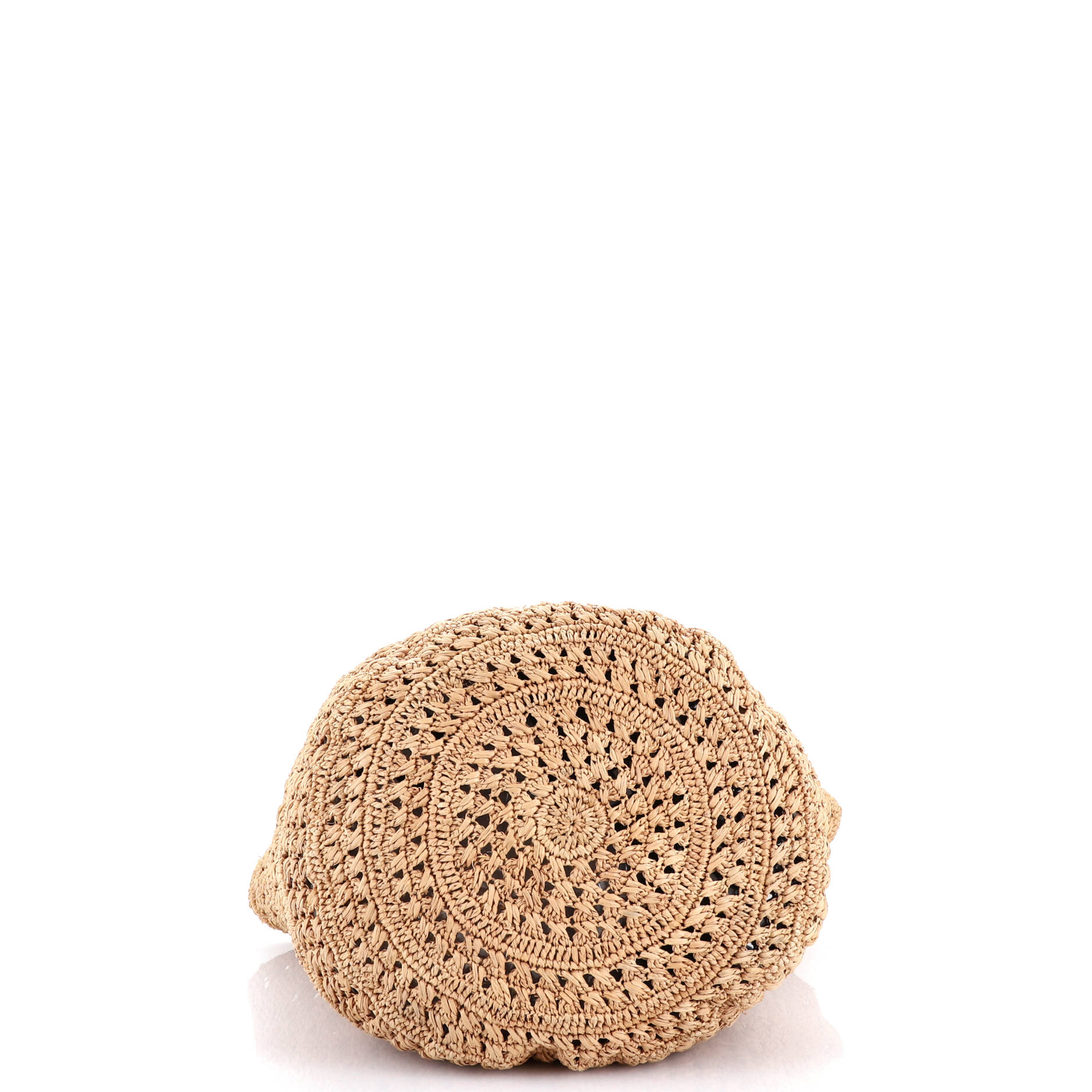Panier Monogram Basket Shopper Raffia Medium