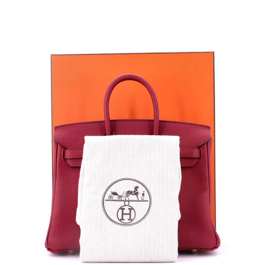 Birkin Handbag Rubis Togo with Gold Hardware 25