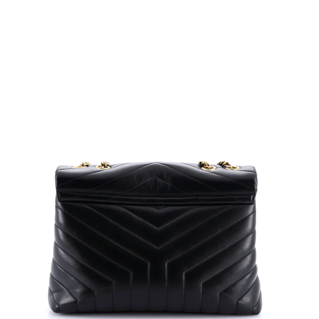 Loulou Shoulder Bag Matelasse Chevron Leather Medium