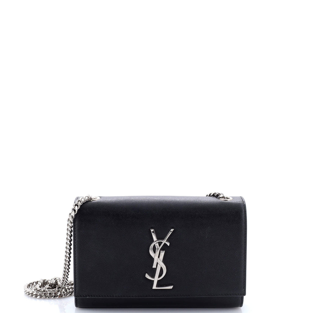 Classic Monogram Crossbody Bag Grainy Leather Small