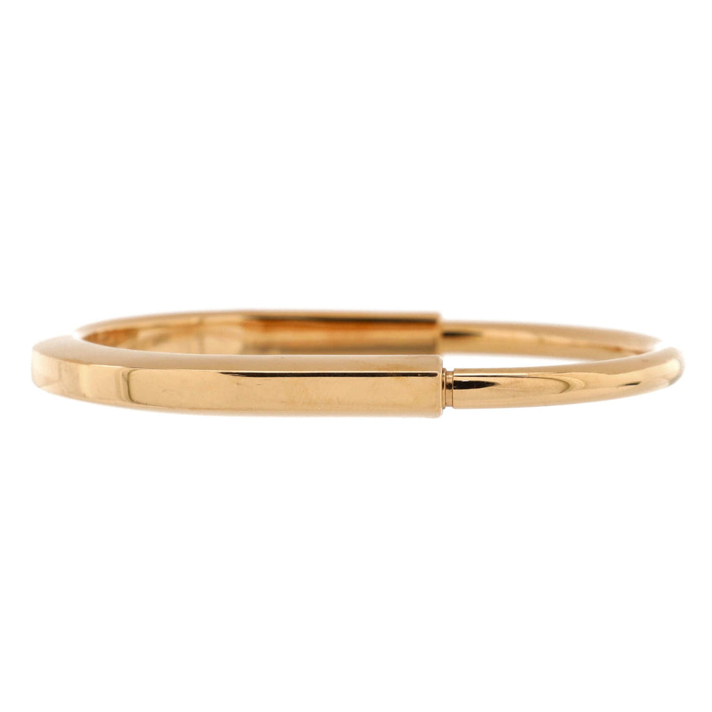 Lock Bangle Bracelet 18K Rose Gold