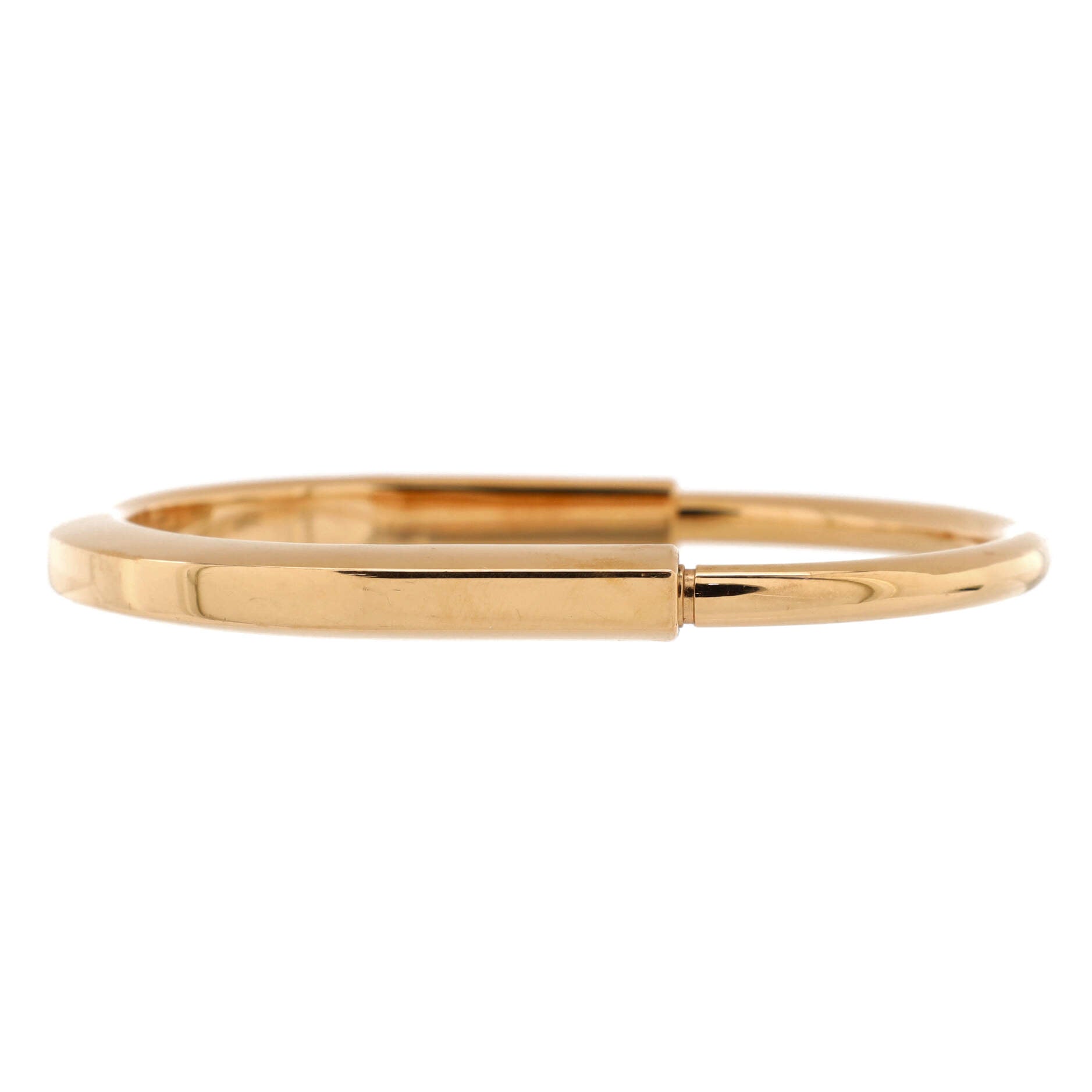 Lock Bangle Bracelet 18K Rose Gold