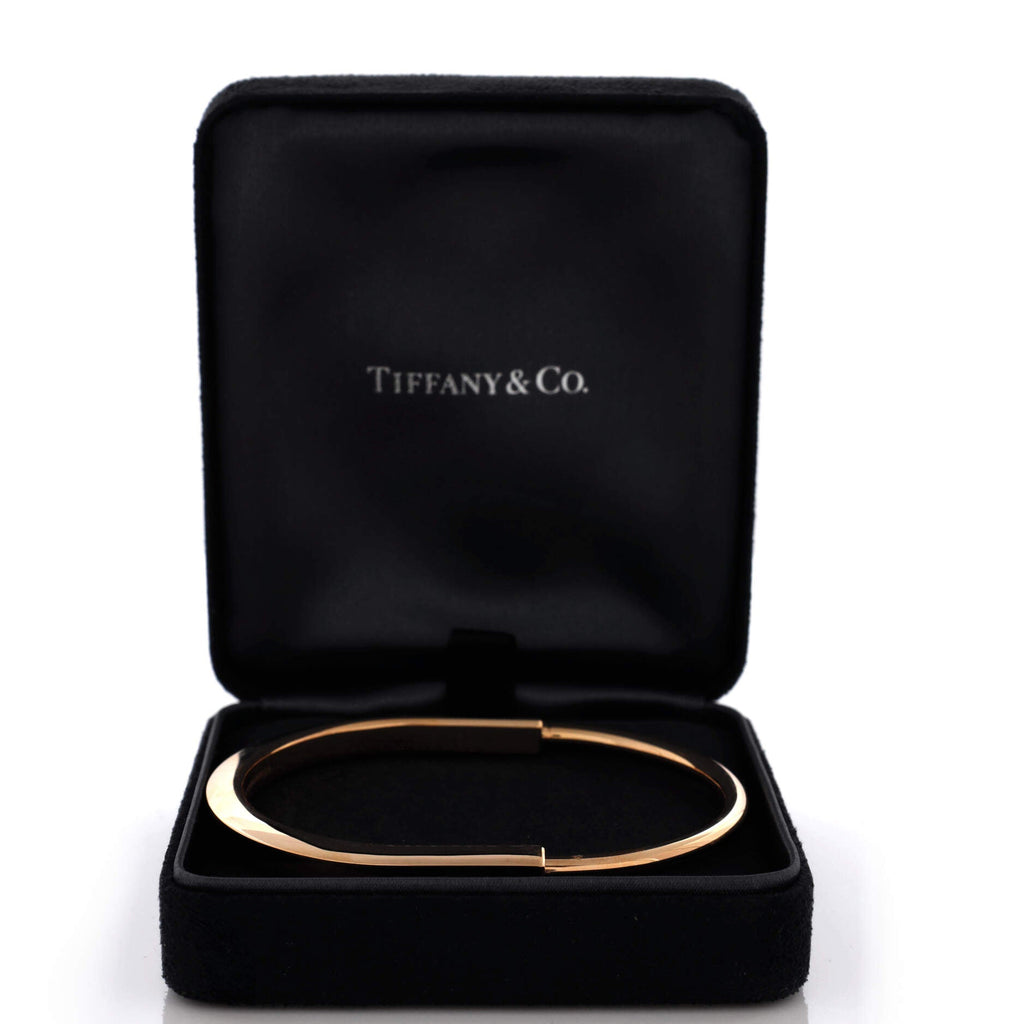 Lock Bangle Bracelet 18K Rose Gold