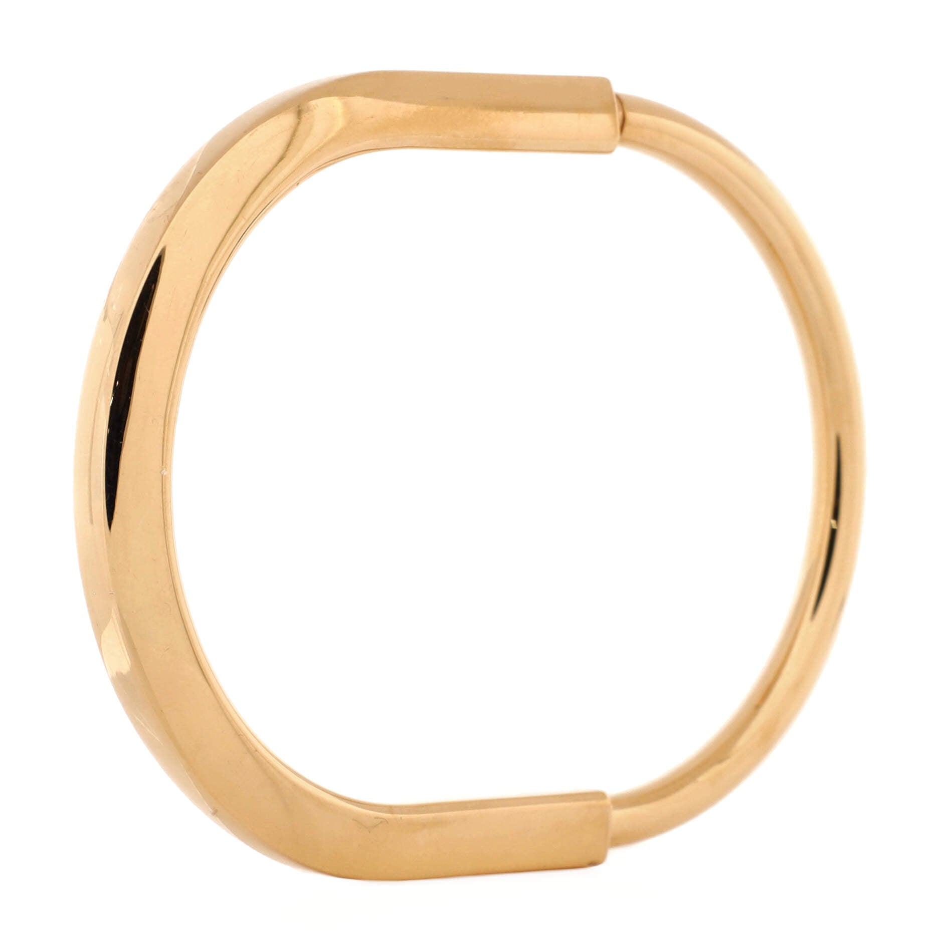 Lock Bangle Bracelet 18K Rose Gold
