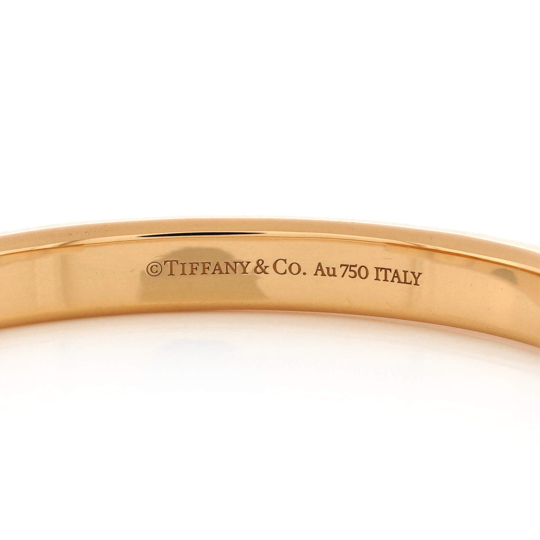 Lock Bangle Bracelet 18K Rose Gold