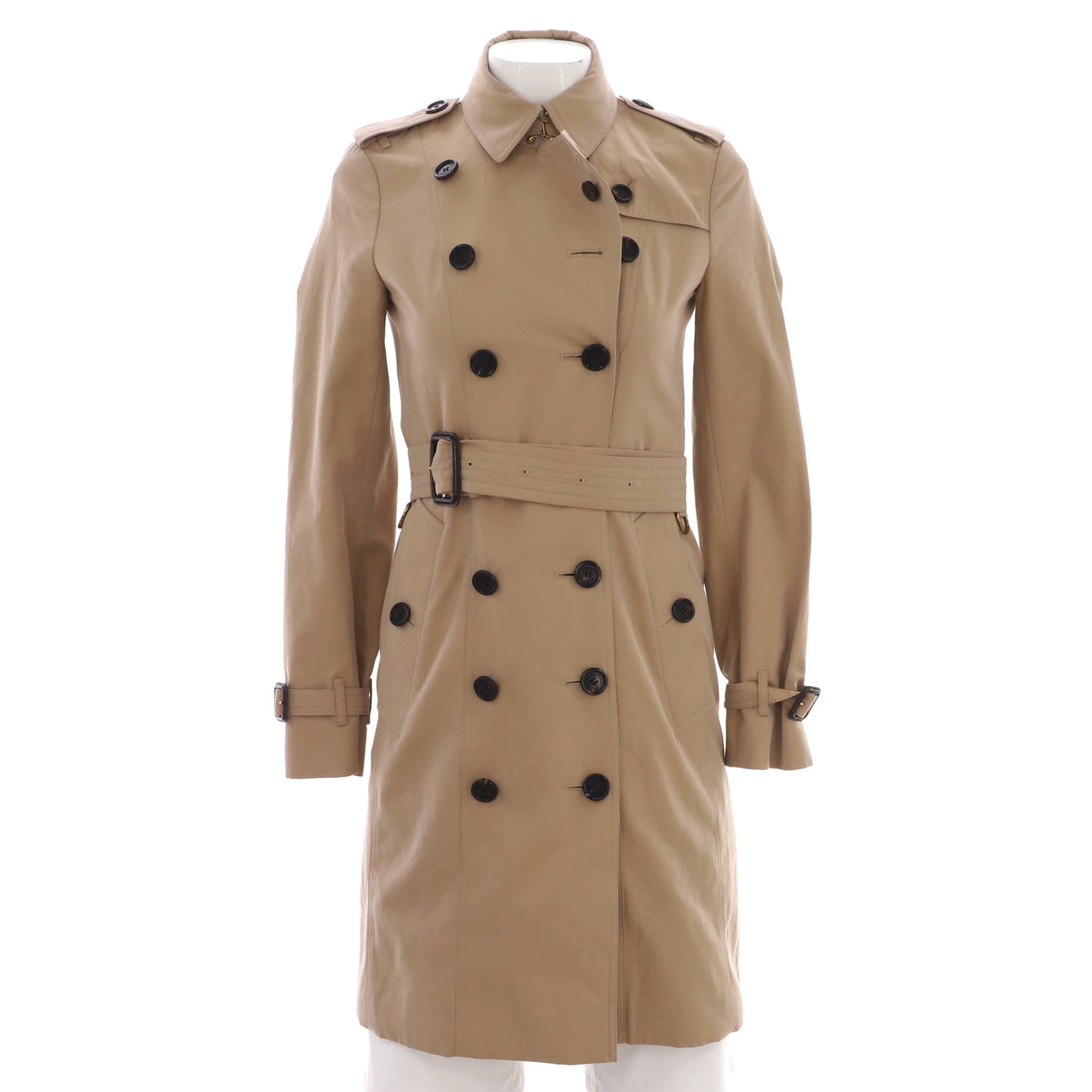 Women's Sandringham Belted Mid-Length Trench Coat Cotton