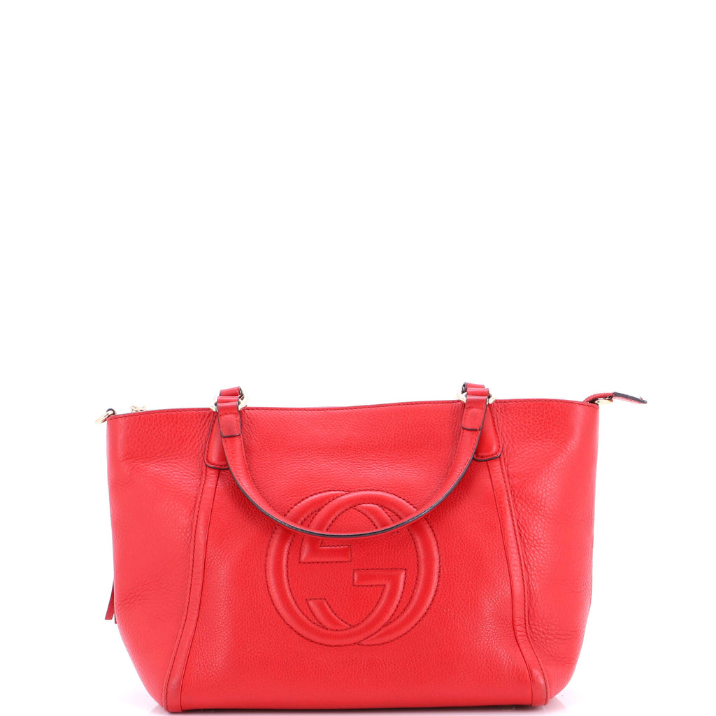 Soho Convertible Top Handle Bag Leather Small