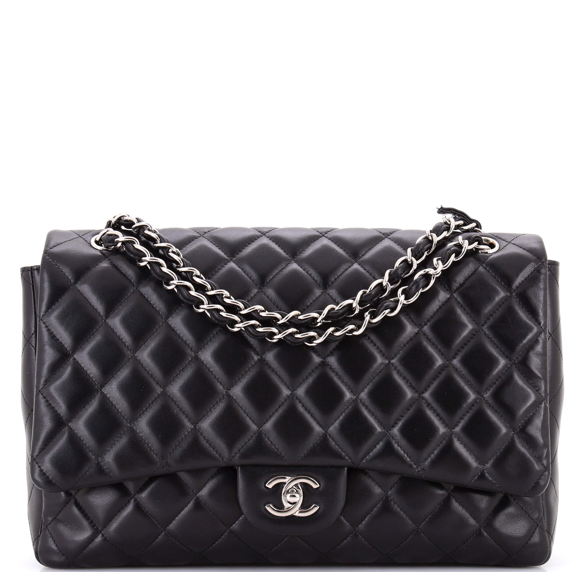 Classic Single Flap Bag Quilted Lambskin Maxi