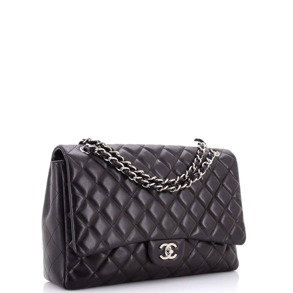Classic Single Flap Bag Quilted Lambskin Maxi