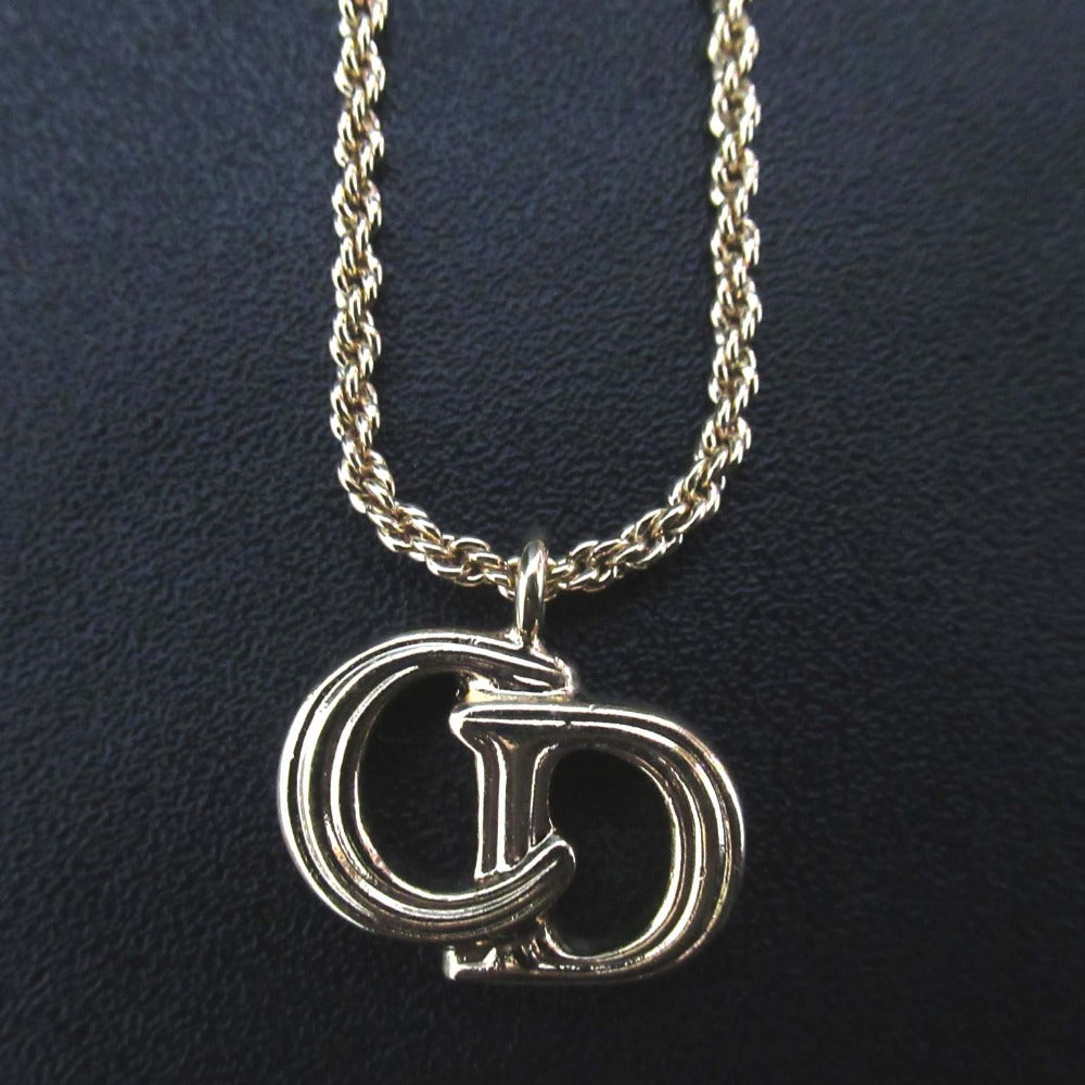 Christian Dior Logo Pendant Necklace