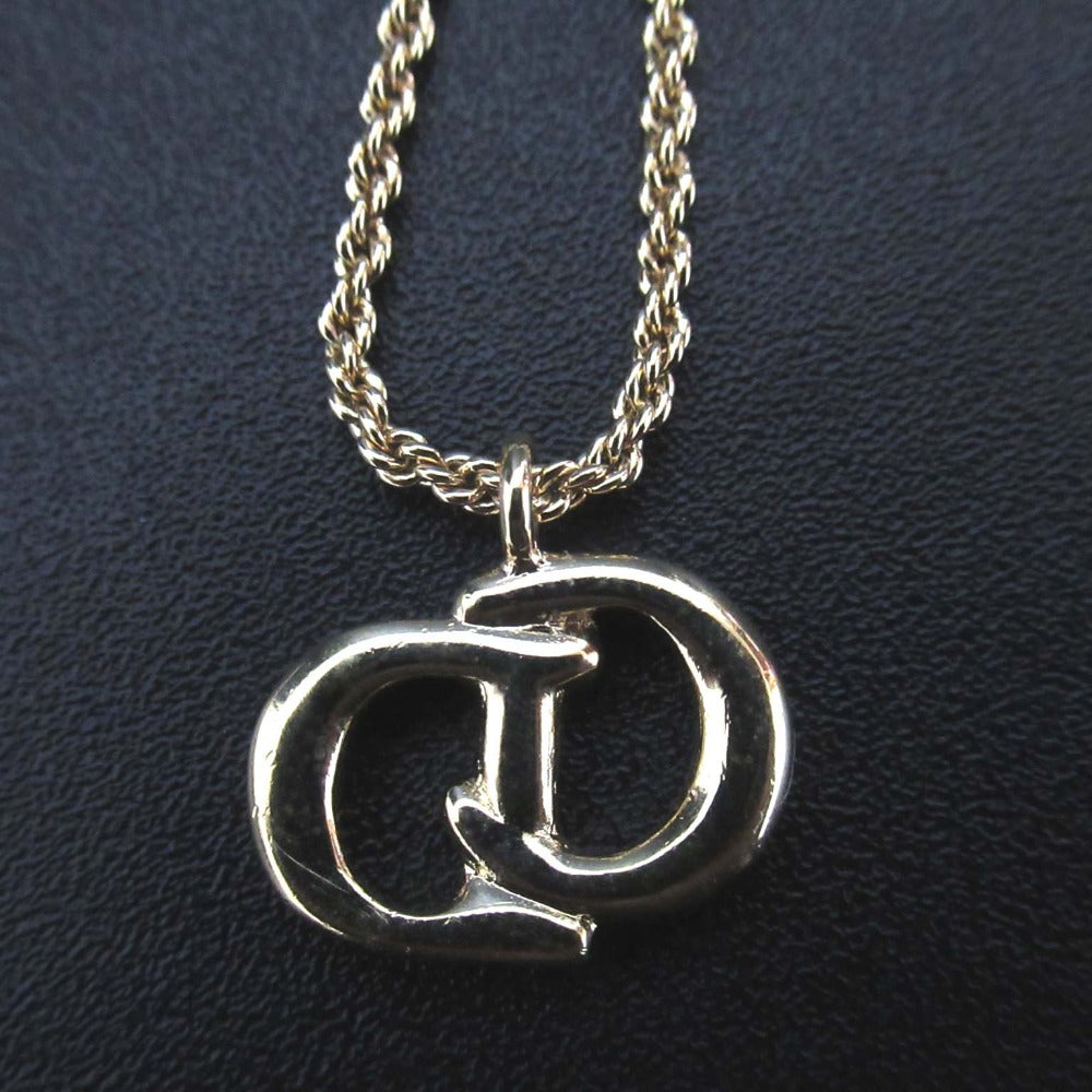 Christian Dior Logo Pendant Necklace