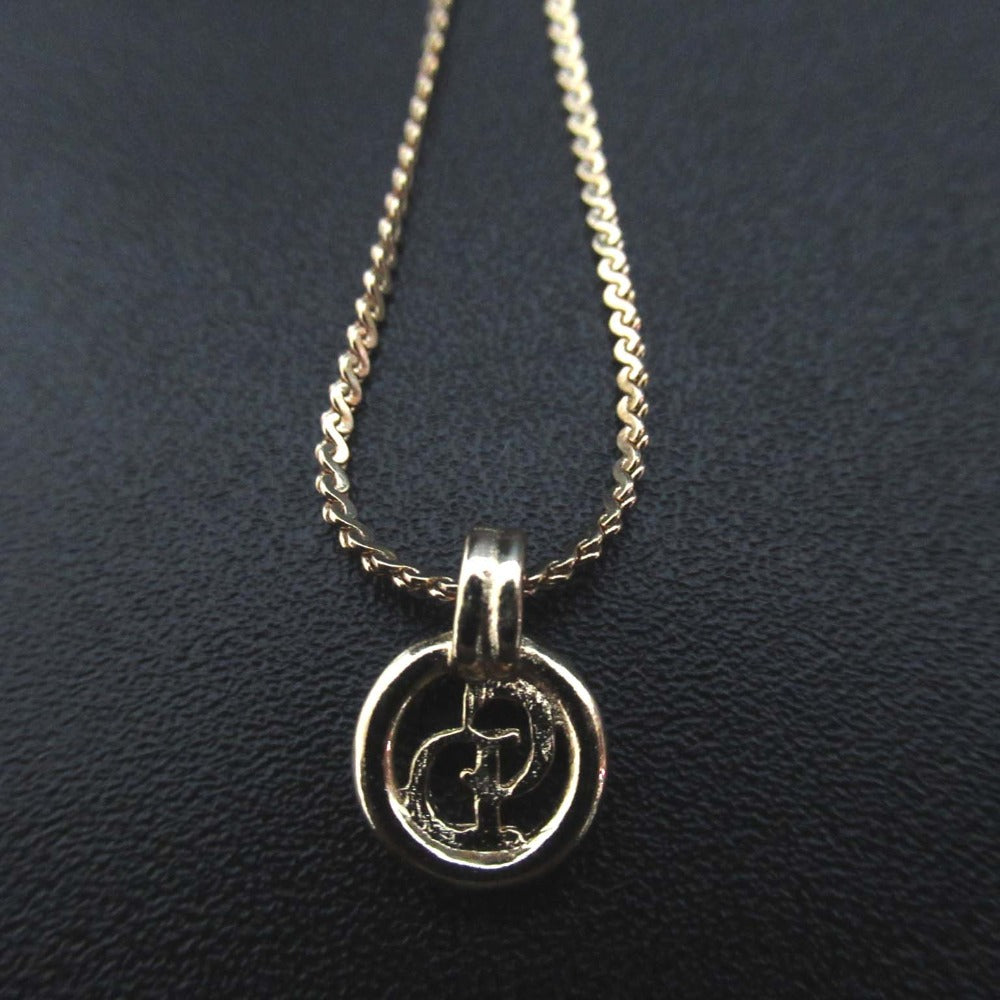 Christian Dior Logo Pendant Necklace