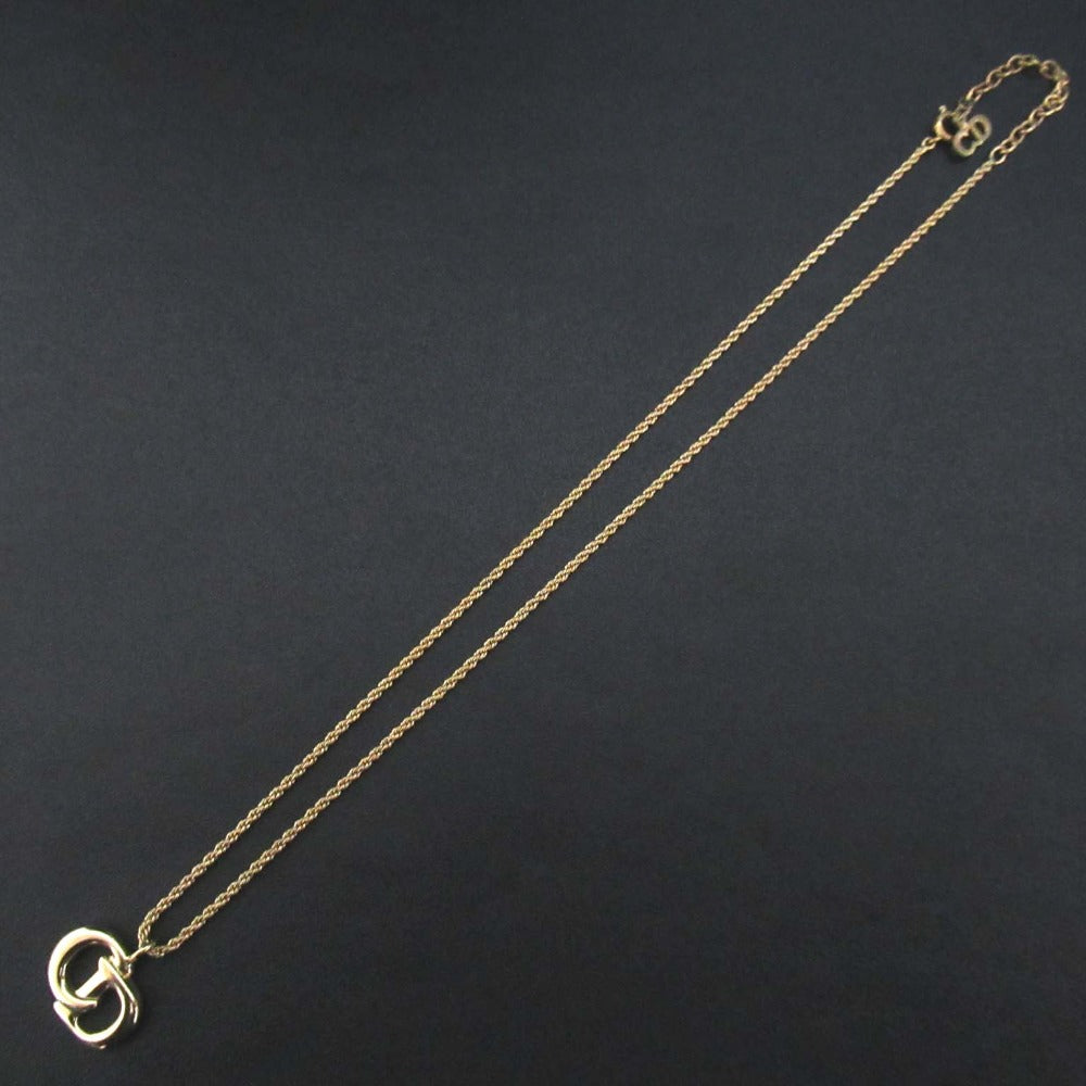 Christian Dior Logo Pendant Necklace
