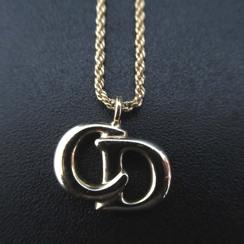 Christian Dior Logo Pendant Necklace
