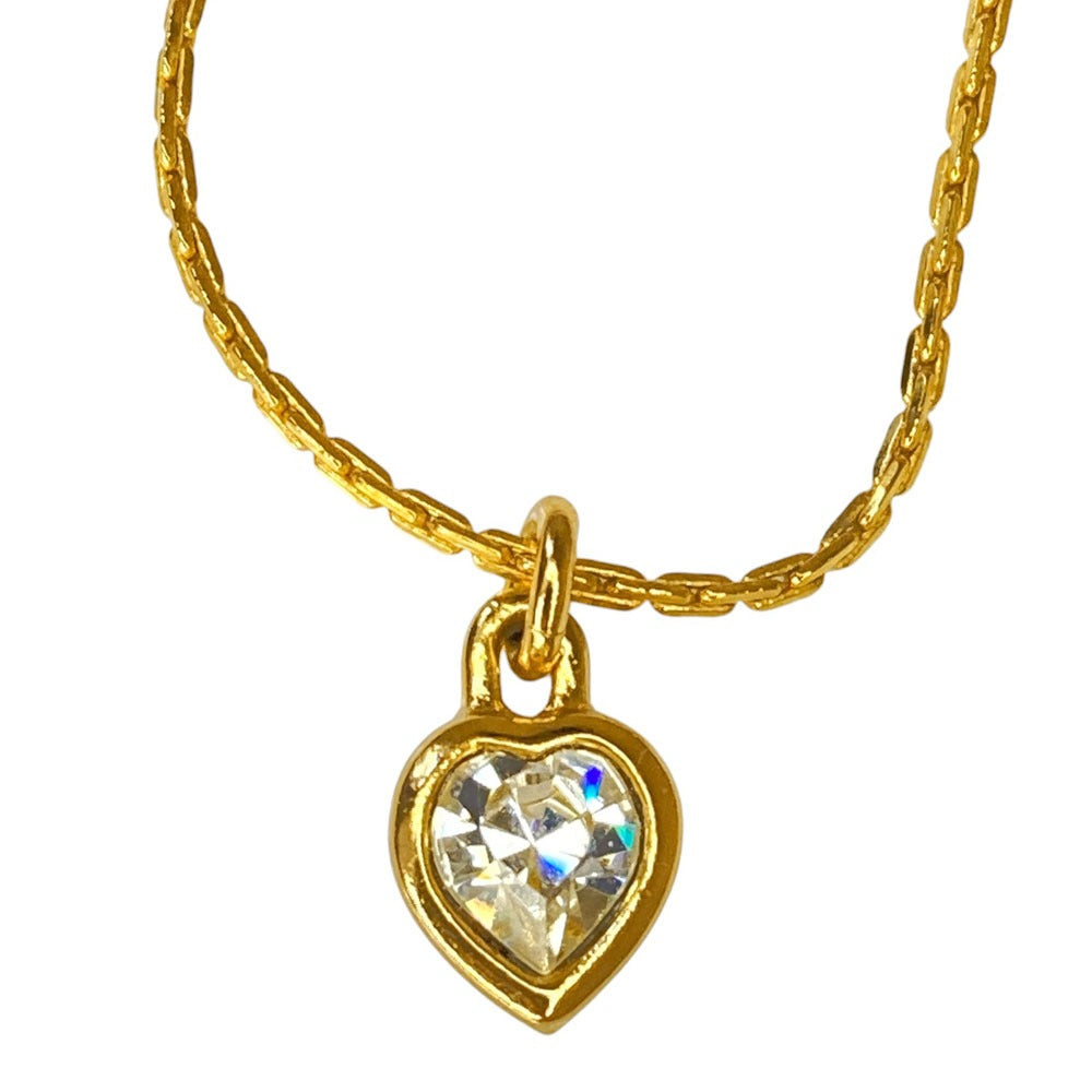 Christian Dior Heart Stone Necklace