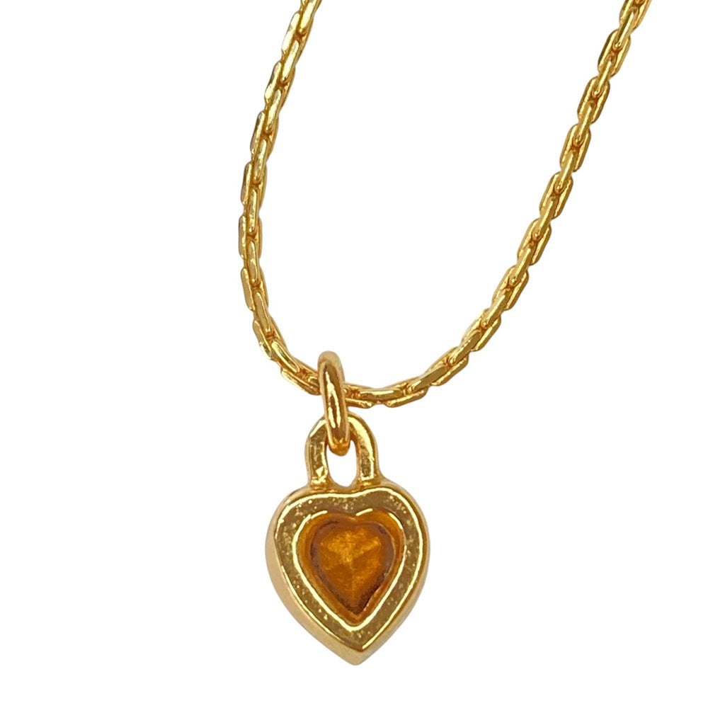 Christian Dior Heart Stone Necklace