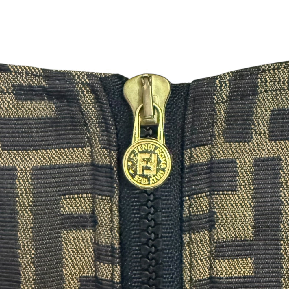 Fendi Zucca Pattern A-line Skirt