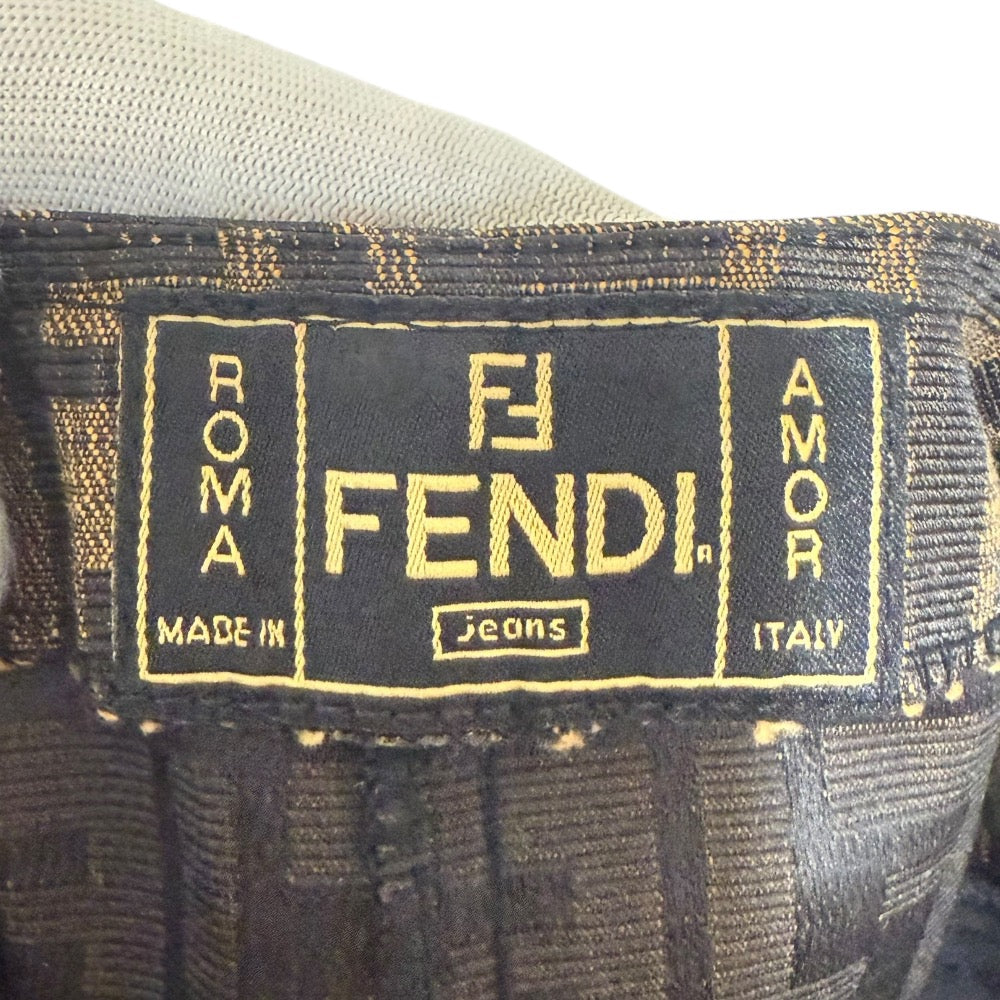 Fendi Zucca Pattern A-line Skirt
