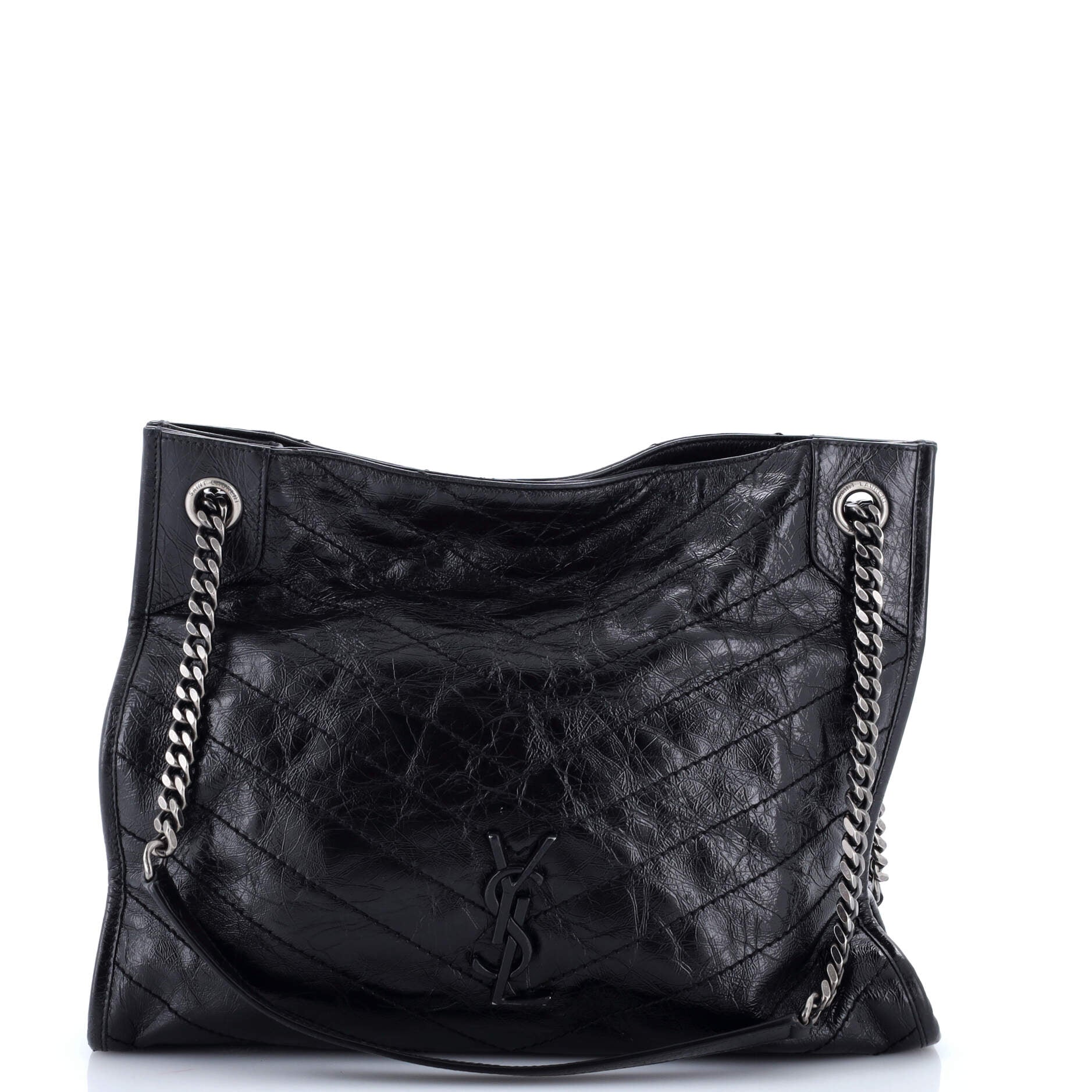 Niki Shopping Tote Matelasse Chevron Leather Medium