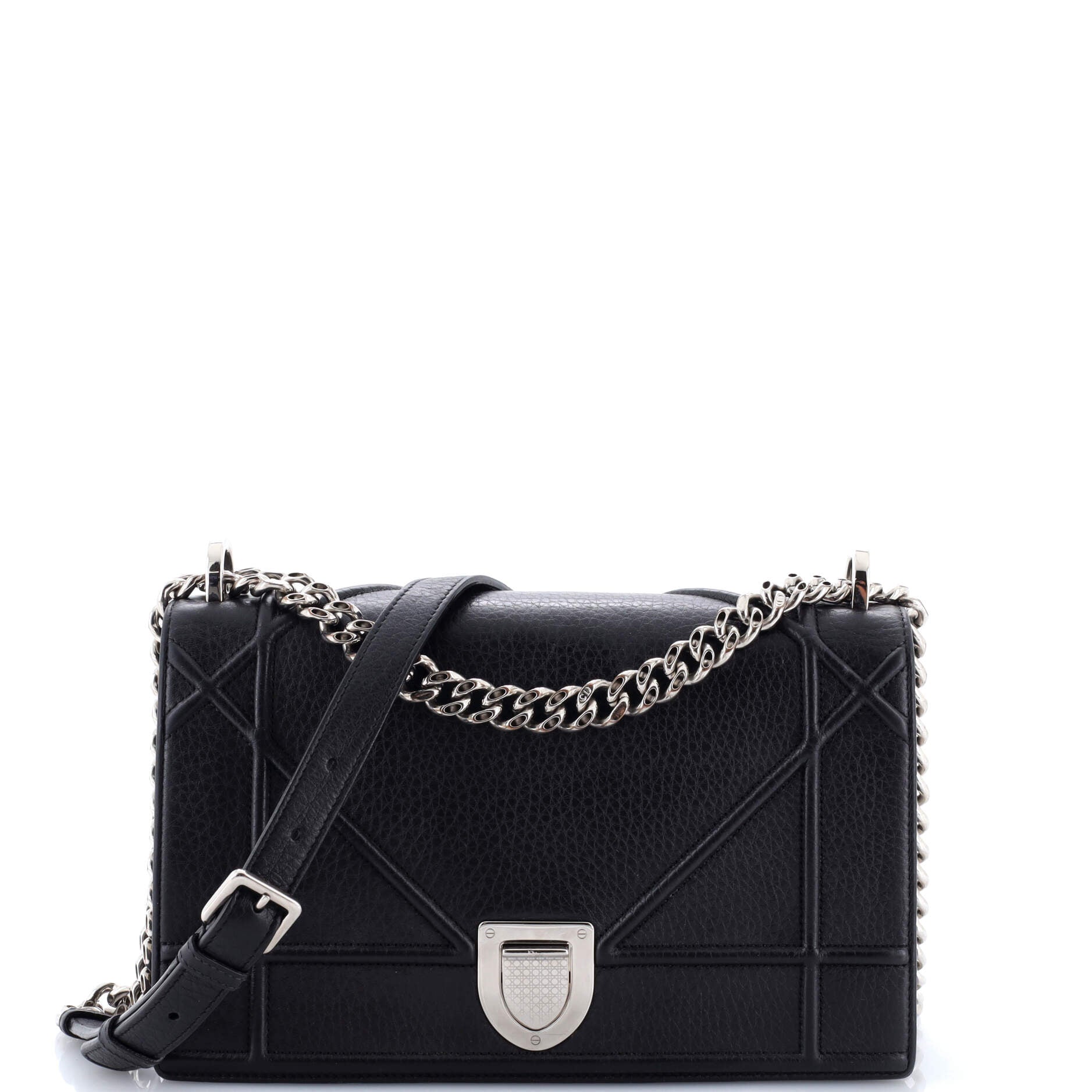 Diorama Flap Bag Grained Calfskin Medium