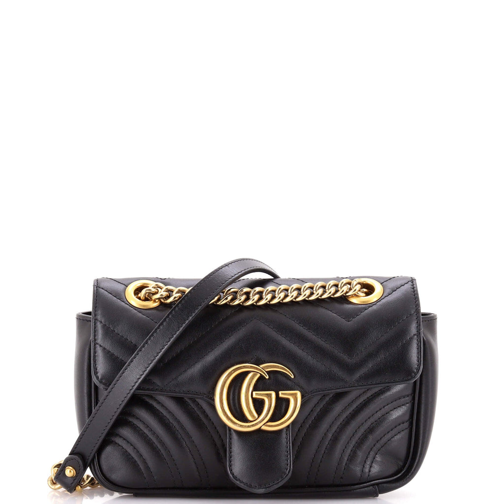 GG Marmont Flap Bag Matelasse Leather Mini