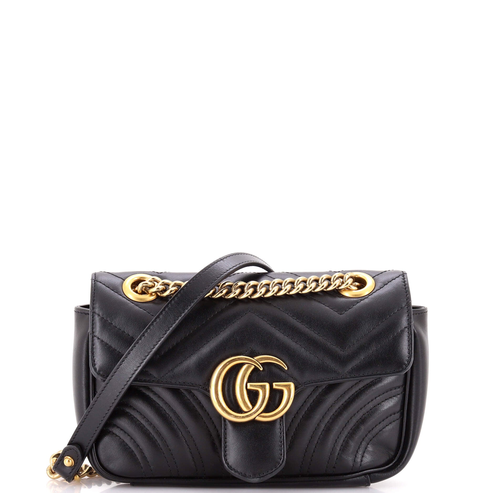 GG Marmont Flap Bag Matelasse Leather Mini