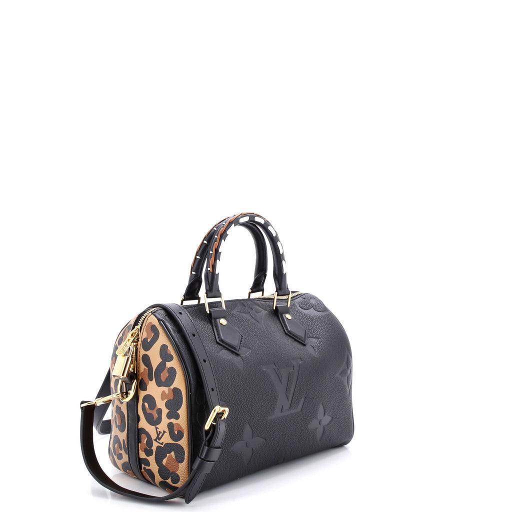 Speedy Bandouliere Bag Wild at Heart Monogram Empreinte Giant 25