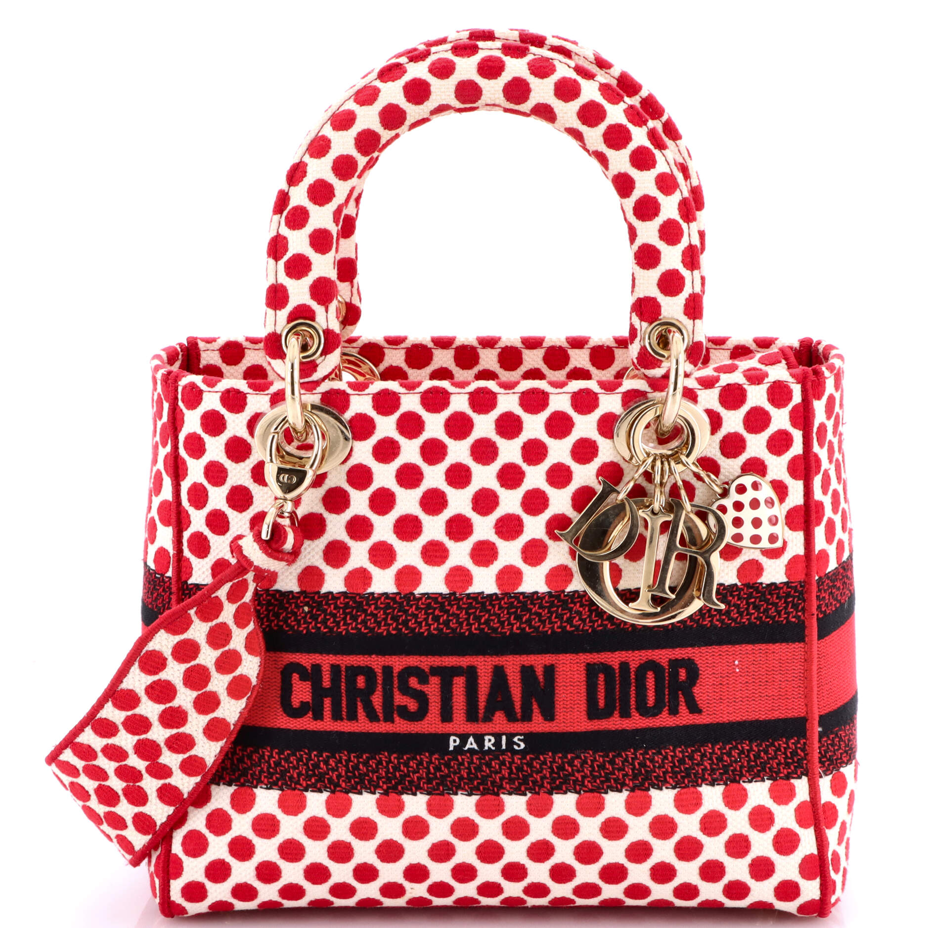 DiorAmour Lady D-Lite Bag Printed Canvas Medium
