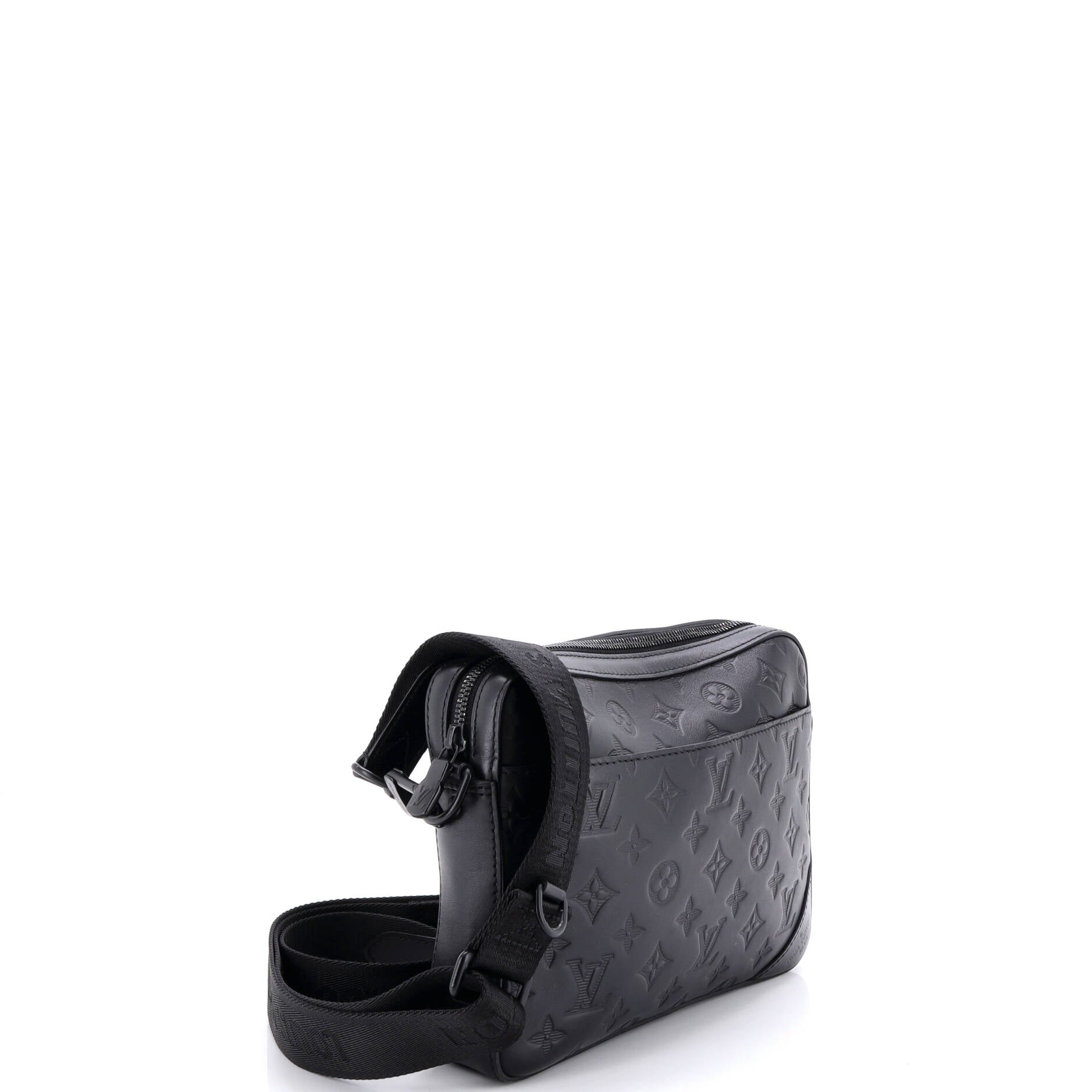 Duo Messenger Bag Monogram Shadow Leather