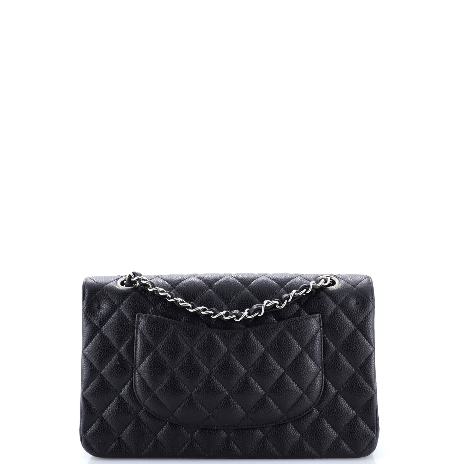 Classic Double Flap Bag Quilted Caviar Medium