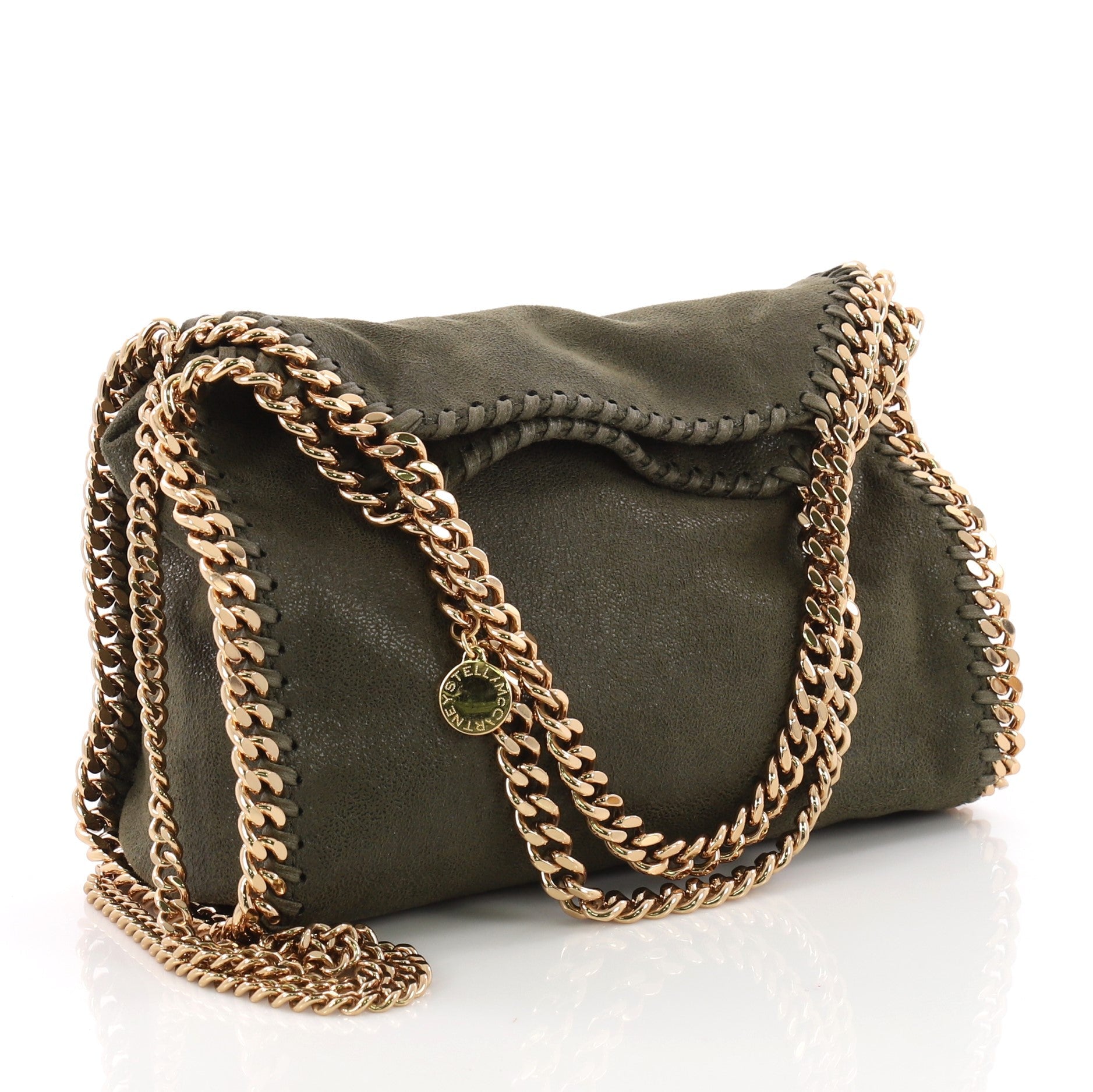 Falabella Fold Over Crossbody Bag Shaggy Deer Mini