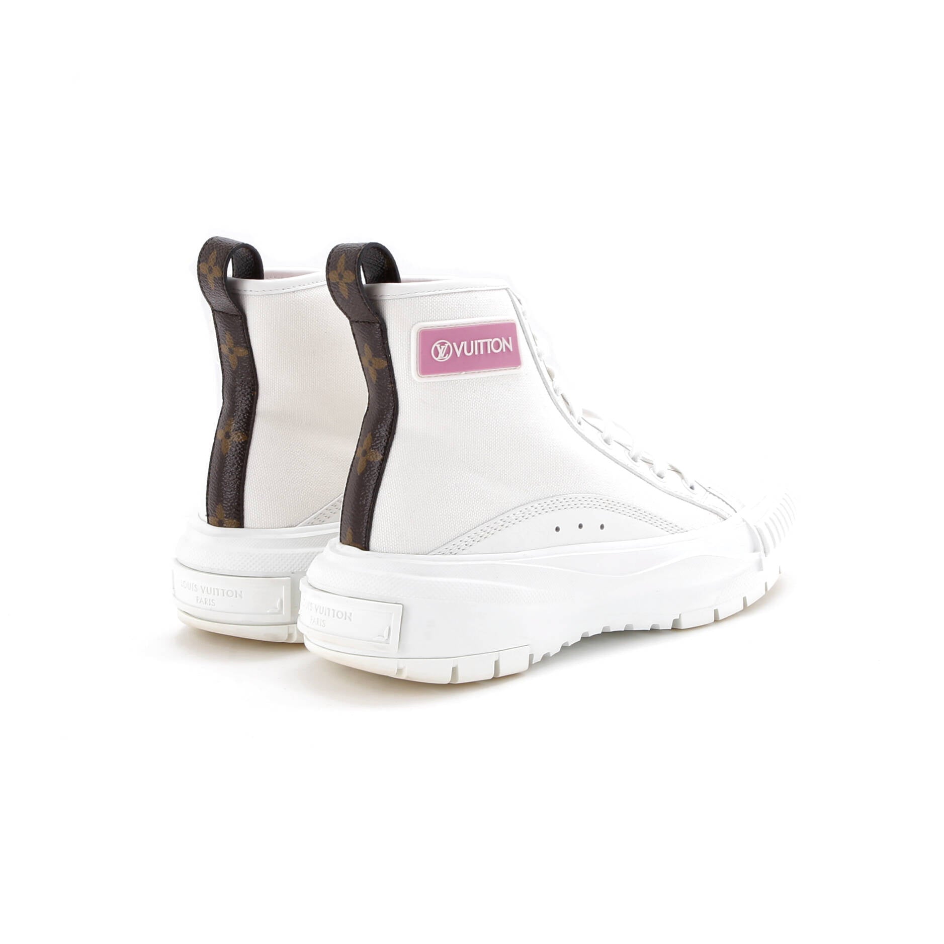 Women's LV Squad Sneaker Boots Canvas with Monogram Canvas