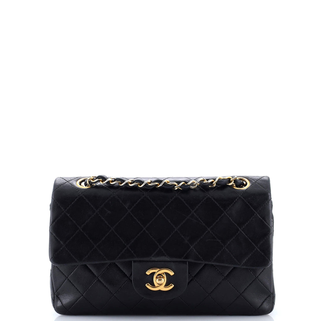 Vintage Classic Double Flap Bag Quilted Lambskin Small