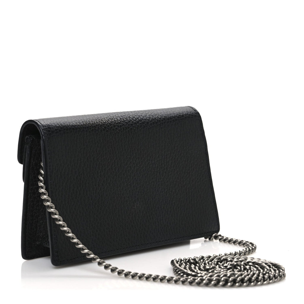 Calfskin Super Mini Dionysus Shoulder Bag Black