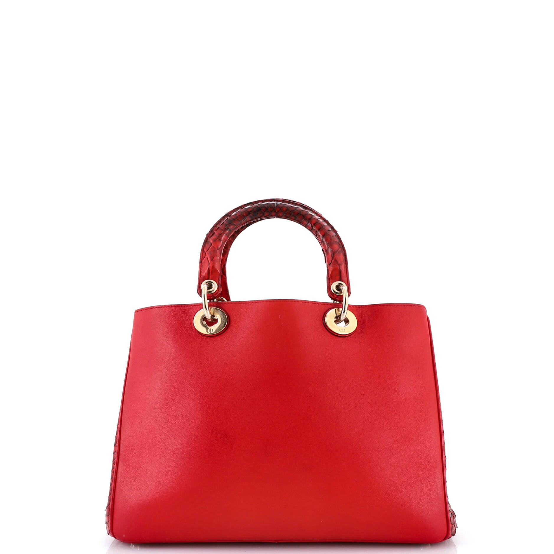 Diorissimo Tote Smooth Calfskin and Python Medium