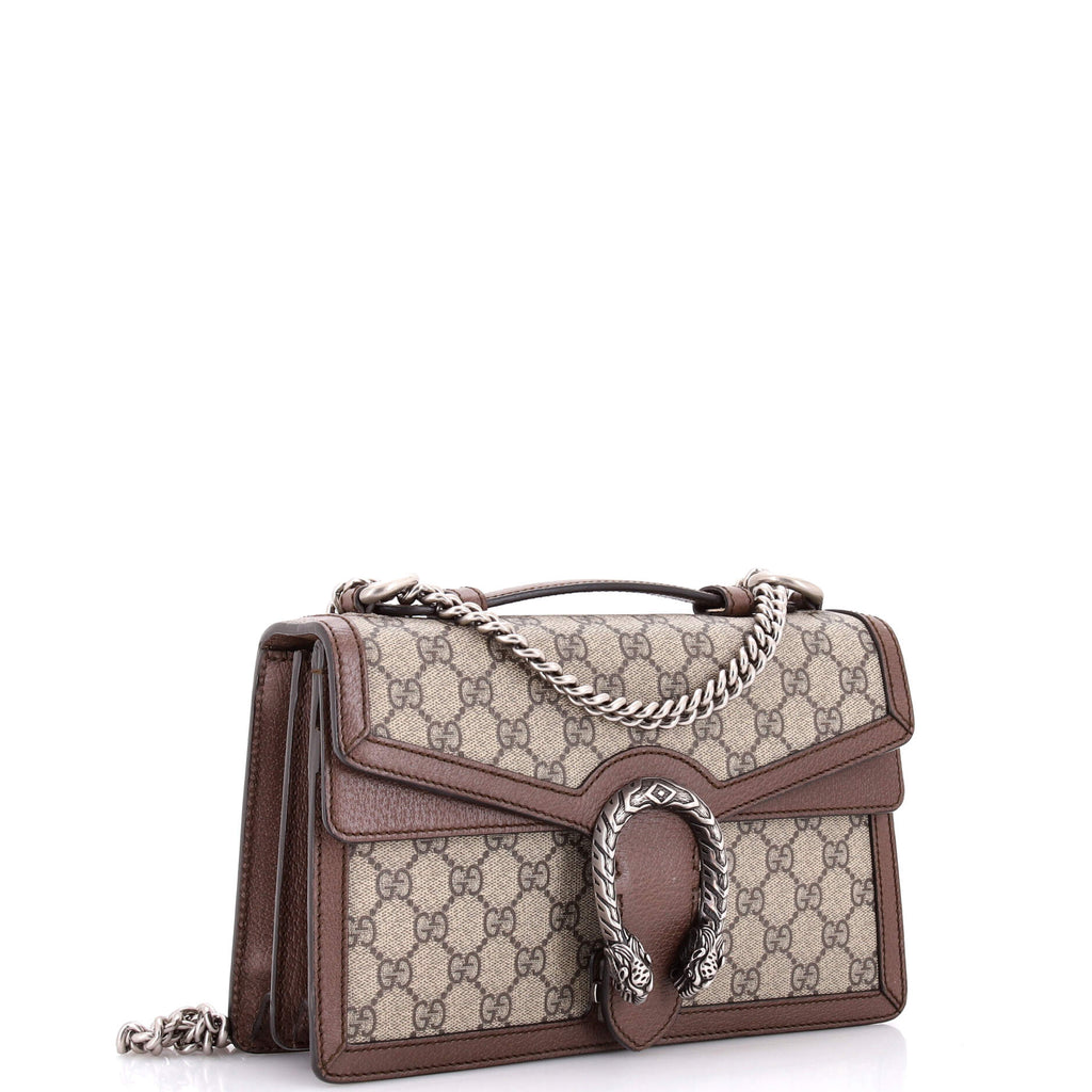 Dionysus Top Handle Chain Bag GG Coated Canvas Small